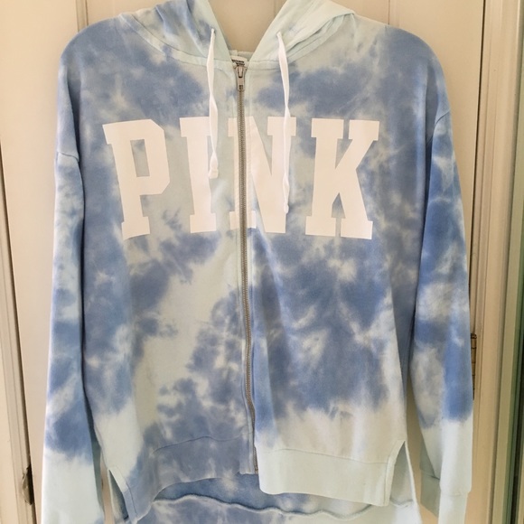 PINK Victoria's Secret Jackets & Blazers - Pink tie dye jacket